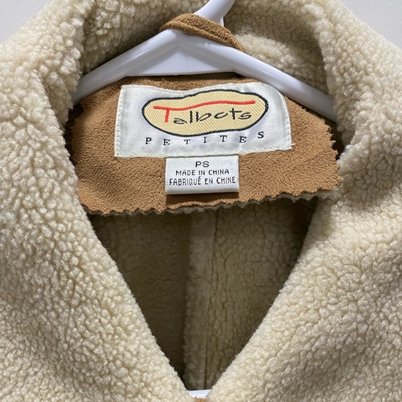 Talbots Petite suede coat - Picture 3 of 4